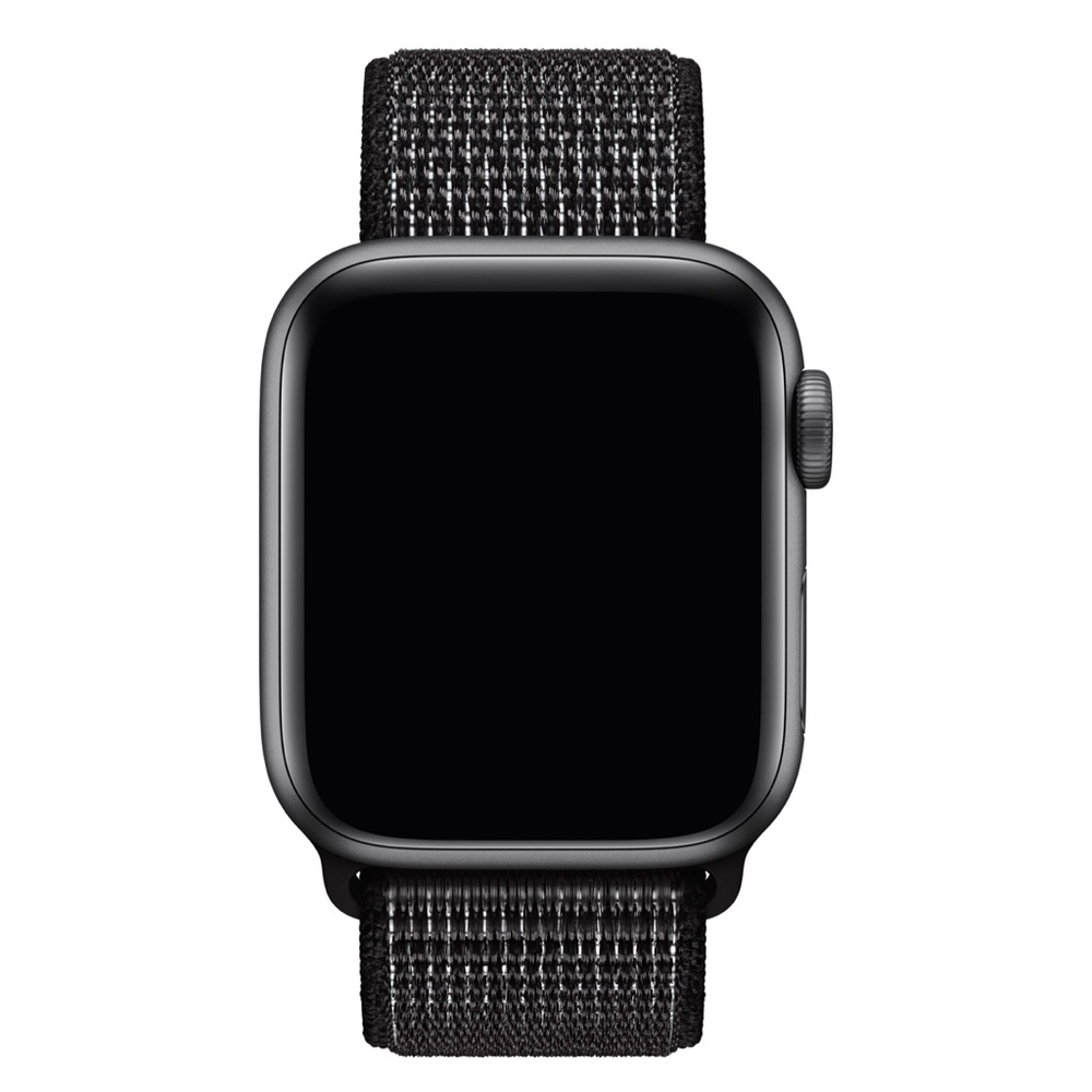 NWT Genuine Apple OEM Black Nike Sport Loop Watch Band 44MM